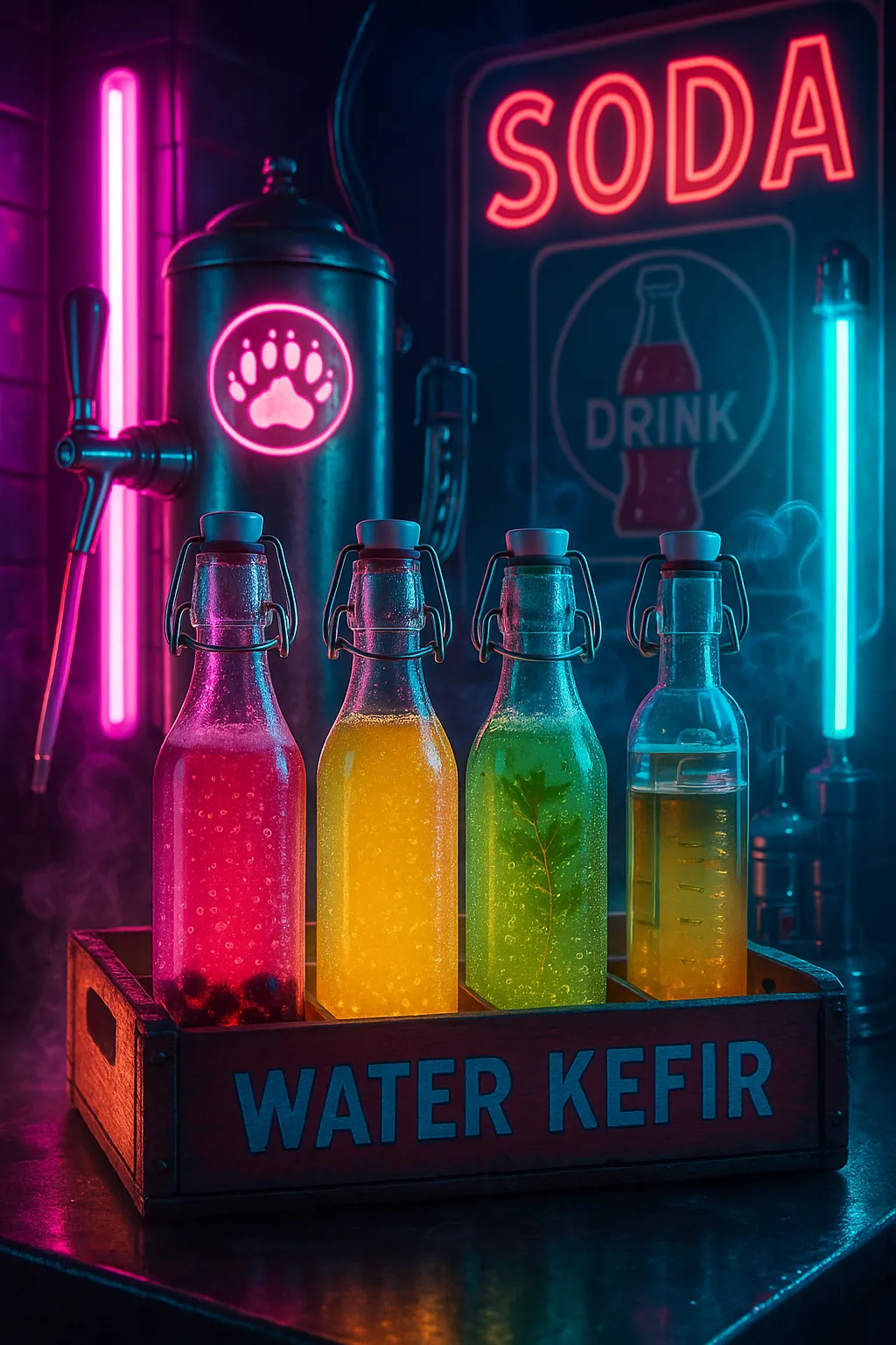 Water kefir second fermentation