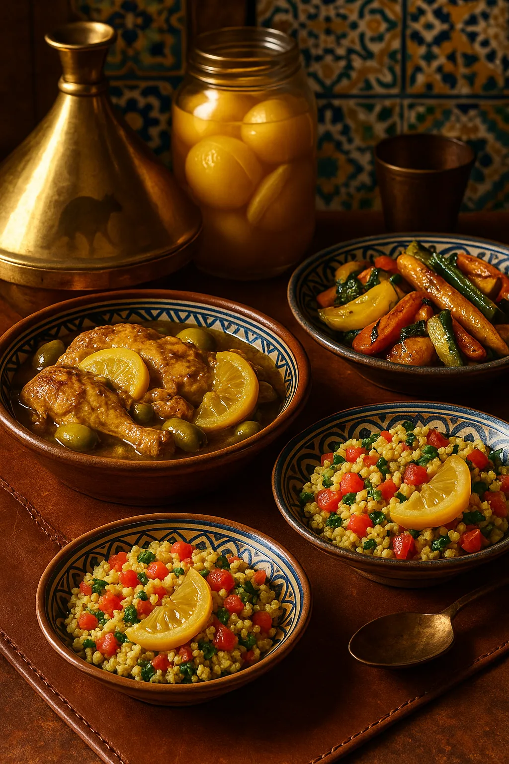 Preserved lemons in use