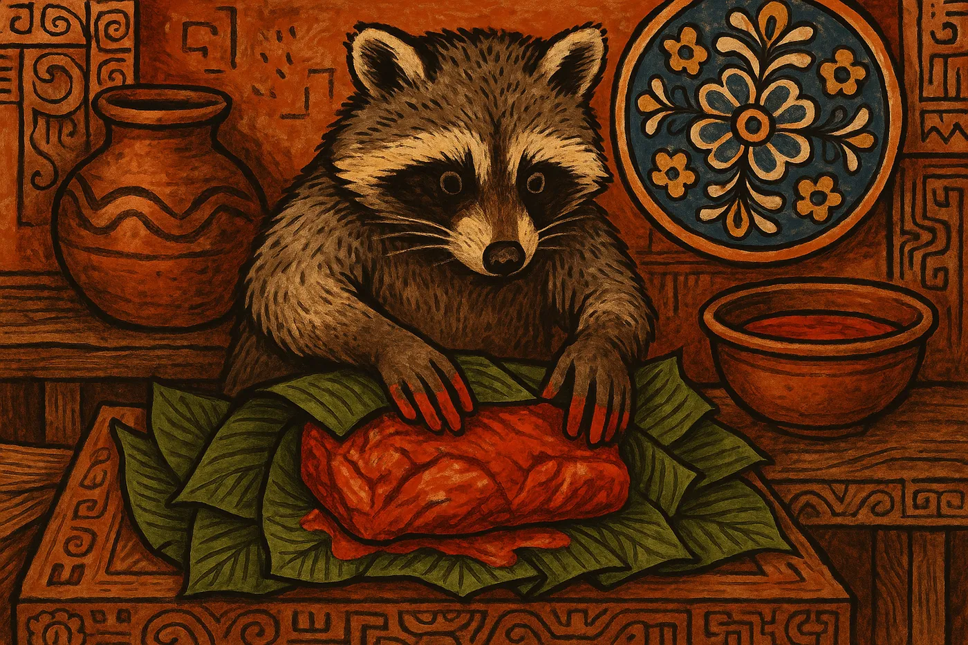 cochinita-pibil-banana-leaves-process.png (1400x933) Wrapping cochinita pibil in banana leaves