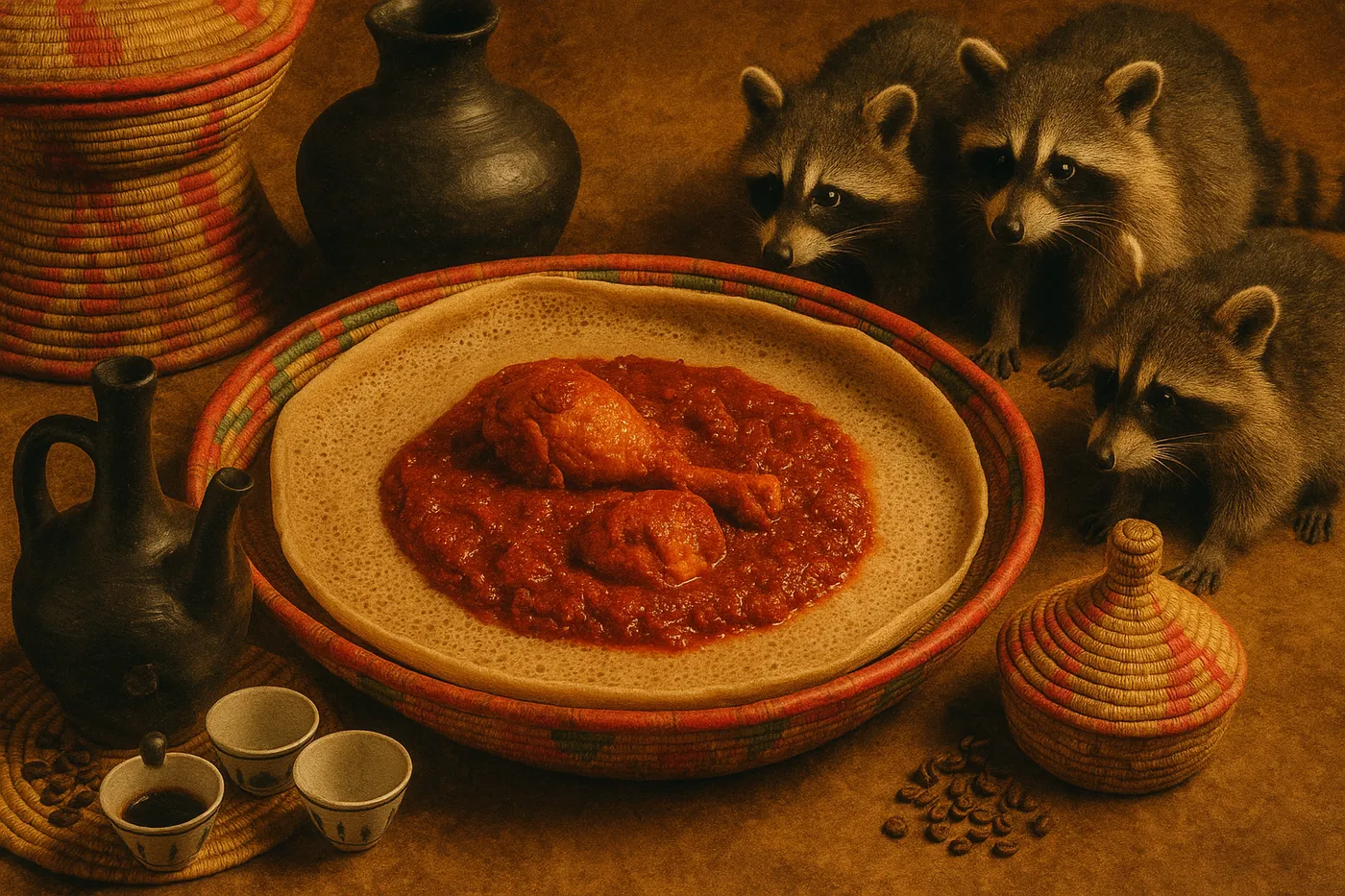 Ethiopian Injera & Doro Wat